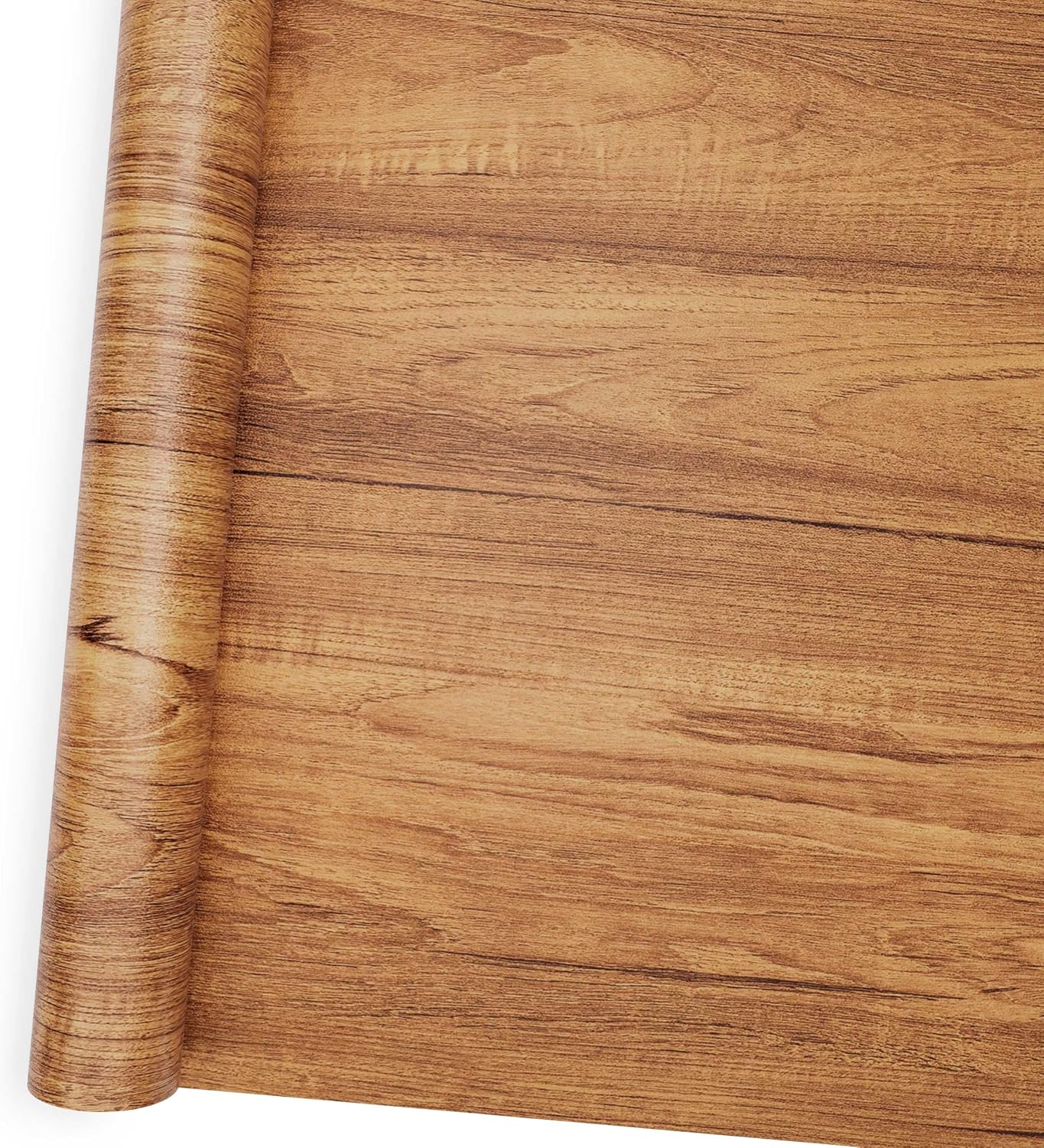 Bairivo Wood Grain Peel and Stick Wallpaper, Self-Adhesive Contact Paper for Cabinet Countertop Shelf Liner, 15.7in x 118in